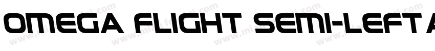 Omega Flight Semi-Leftalic Regular字体转换